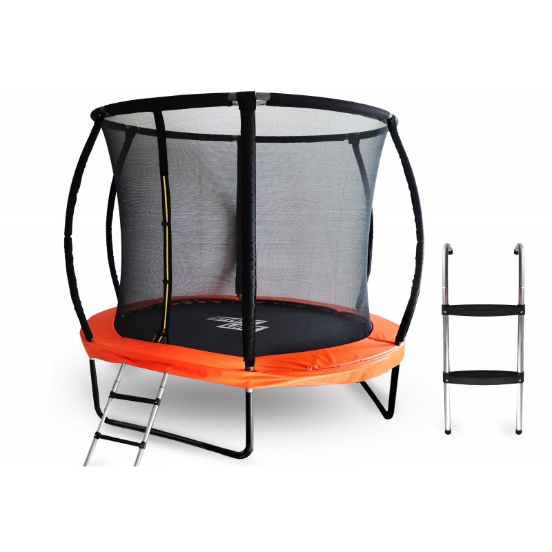 ბატუტი StartLine Fitness 8 ფუტი (Global) შიდა ბადით და კიბით